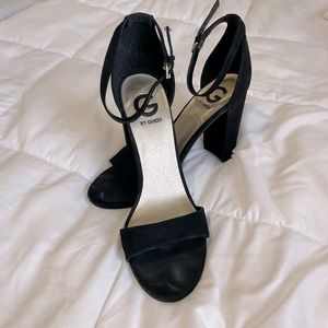 Guess Black Strap Heels